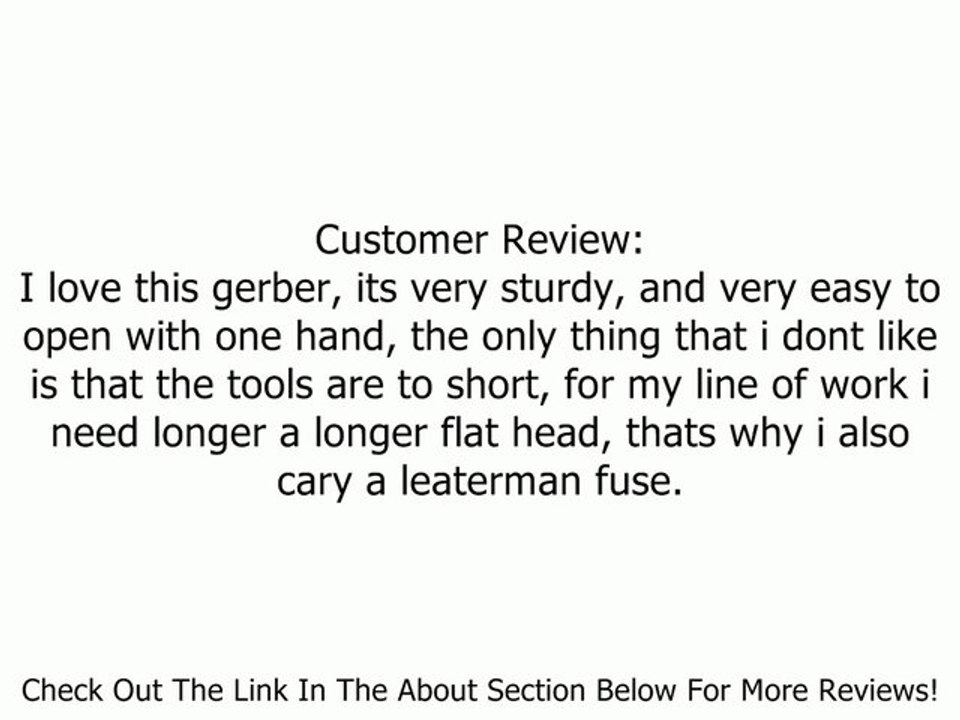 Gerber 07510G MP600 Bluntnose Multi-Plier with Carbide Inserts Review