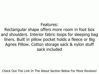 Big Agnes Slavonia 30F / -1C Women's Synthetic Sleeping Bag Review