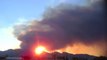 Sunset timelapse of smoke from Las Vegas fires