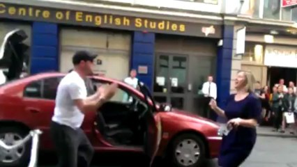 Dublin taxi driver busts a move