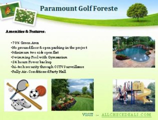 Paramount Golf Foreste High Rise Apartments Greater Noida