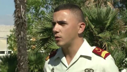 Remise de la décoration au 1er Spahis