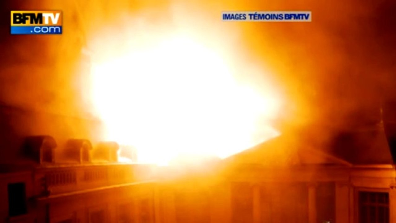 Hôtel Lambert: les images de l'incendie - 10/07