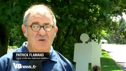 ITW Patrick Flamand - Des silhouettes contre les violences routières du Val-d'Oise
