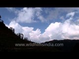 Cloud shapes and covers: Himalayan peaks from Gidara