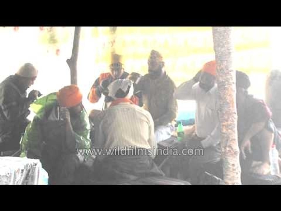 Devotees gathered for Hemkunt Sahib Yatra