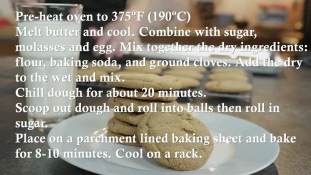 Molasses Crackle Cookies Recipe