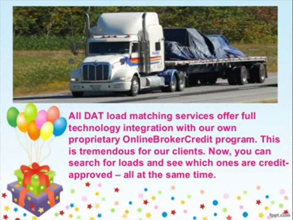 Special Offer on DAT Load Boards