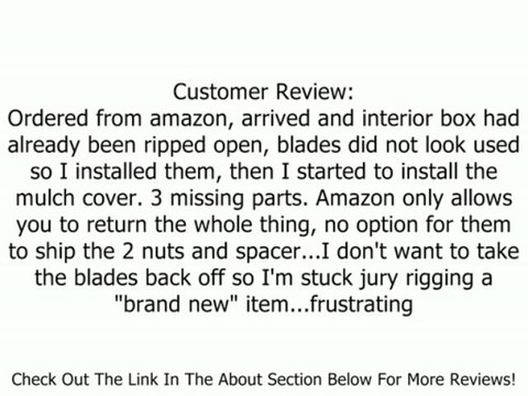 Husqvarna 954120096 MK48 48-Inch Lawn Mower Mulching Kit Review