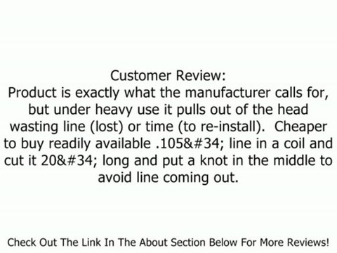 Poulan Pro 952711635 String Trimmer Line for WT3100 and PP325 .115-Inch Review