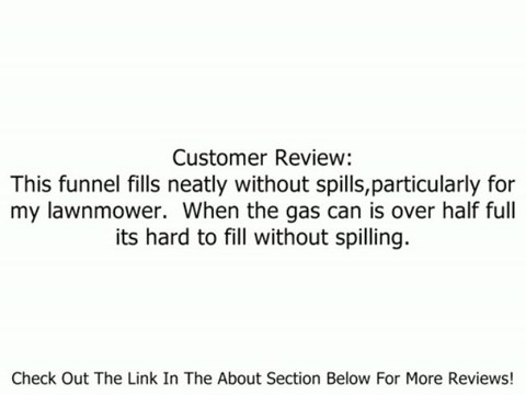 Eagle F-15 HDPE 10 Poly Funnel For Metal Type I Safety Cans, 4 Height, 8 Width, 9 Length Review