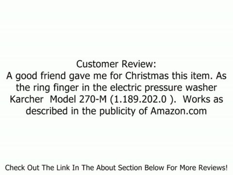 Karcher Right Angle Wand for Electric Pressure Washers Review