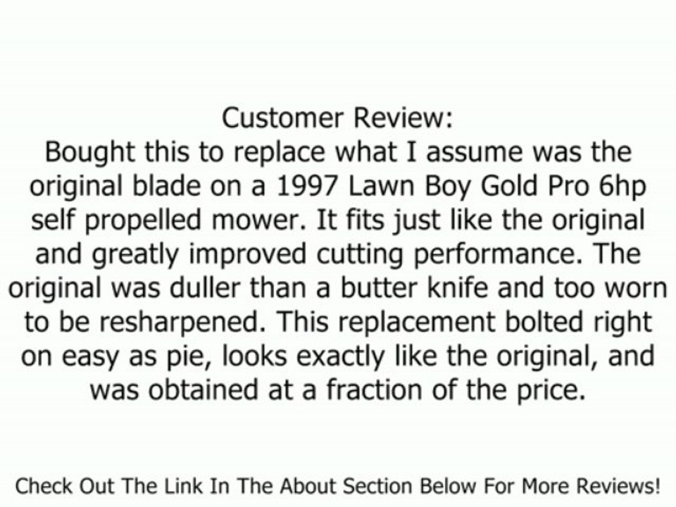 Oregon Lawn Mower Blade For Lawn Boy 21-Inch 612543/683682 92-011 Review