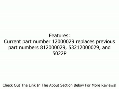 Ring Klip Part Number 12000029, Used on Craftsman, Poulan, Husqvarna, Wizard, and More. Review