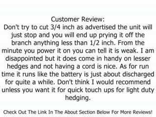 GreenWorks 22152A 24-Volt 2 Amp-Hour Cordless Lithium Ion Extended Reach 22-Inch Hedge Trimmer Review