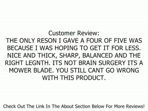 Maxpower 331737S 21-Inch Lawn Mower Blade For AYP/Poulan Mulcher 165833, 175064, 189028, 406712 Review