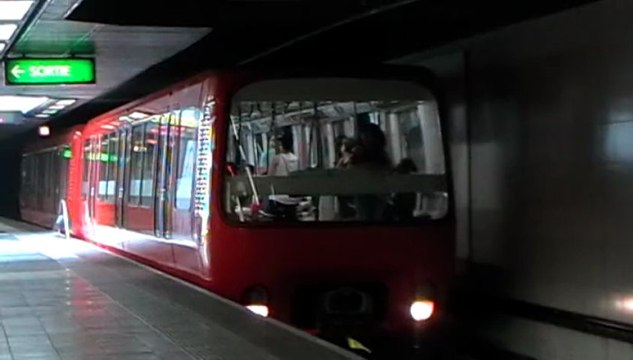 MPL85 : Départ de la station Grange Blanche sur la ligne D du métro de Lyon