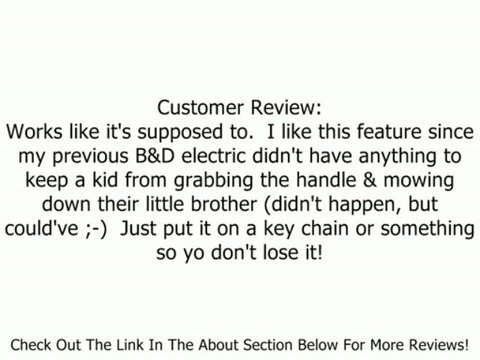 Black and Decker Replacement Key for 24 Volt and 36 Volt Lawn Mowers Review