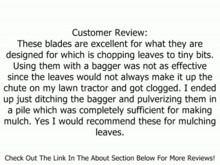GATOR MULCHER® BLADE 3 IN 1 AYP 21 96-900 Review