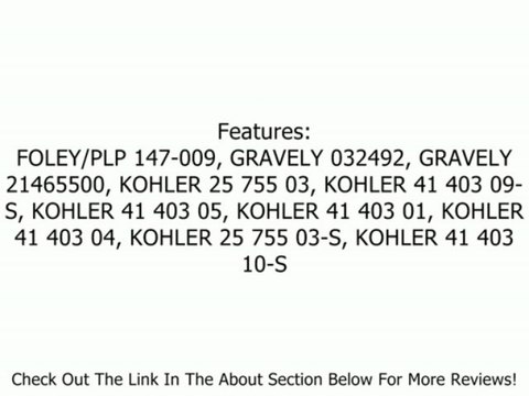 Replacement Voltage Regulator for Kohler # 25 755 03 41 403 01 41 403 04 41 403 05 41 403 09 Review