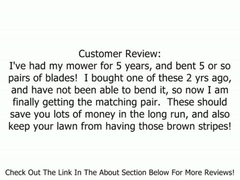 Heavy Duty Blade Made In US To Replace the 134149, 138971 Blade Used on 42 Decks. Review