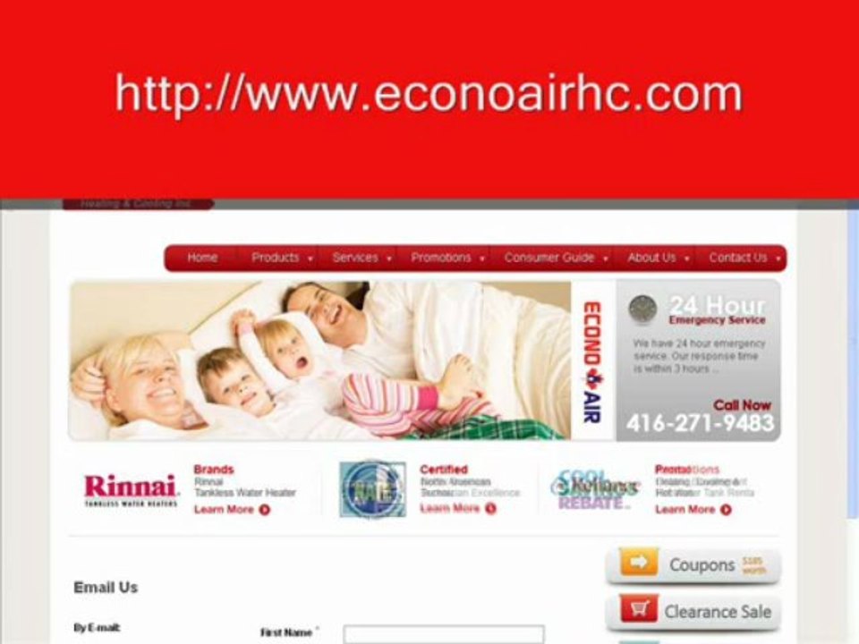 air conditioner heating cooling furnace repair toronto - econoai