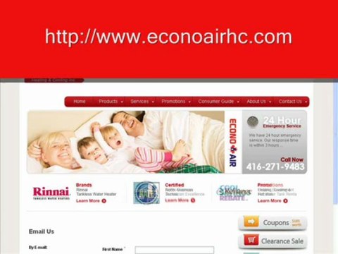 air conditioner heating cooling furnace repair toronto - econoai
