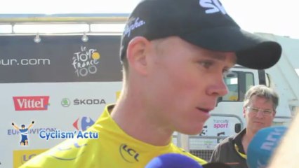 Tour de France 2013 - Christopher Froome : "Content de l'avantage que j'ai pris"