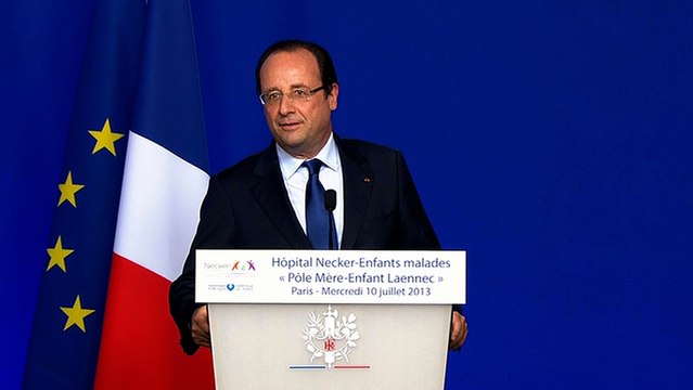 Discours du président de la République à l'hôpital Necker-Enfants malades