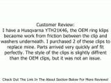 Set of 2. Replacement part for Ring Klip # 12000029, 812000029, Used on Craftsman, Poulan, Husqvarna, Wizard. Review