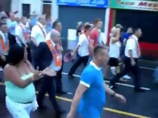 Police turn water cannon on Belfast rioters