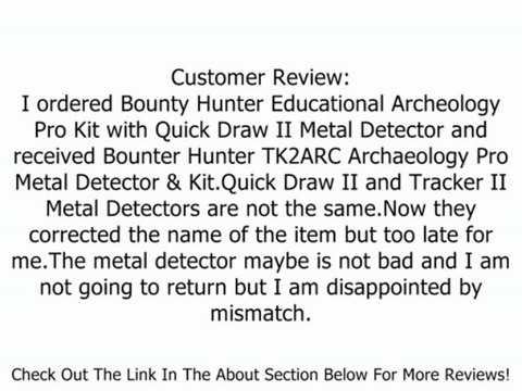 Bounty Hunter Tracker II Metal Detector Archaeology Pro Kit Review