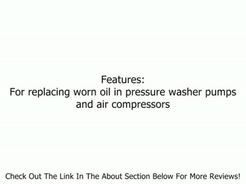 Mi T M Corp Pt Pwr Washer Pump Oil Aw-4085-0016 Pressure Washers Solutions & Accessories Review