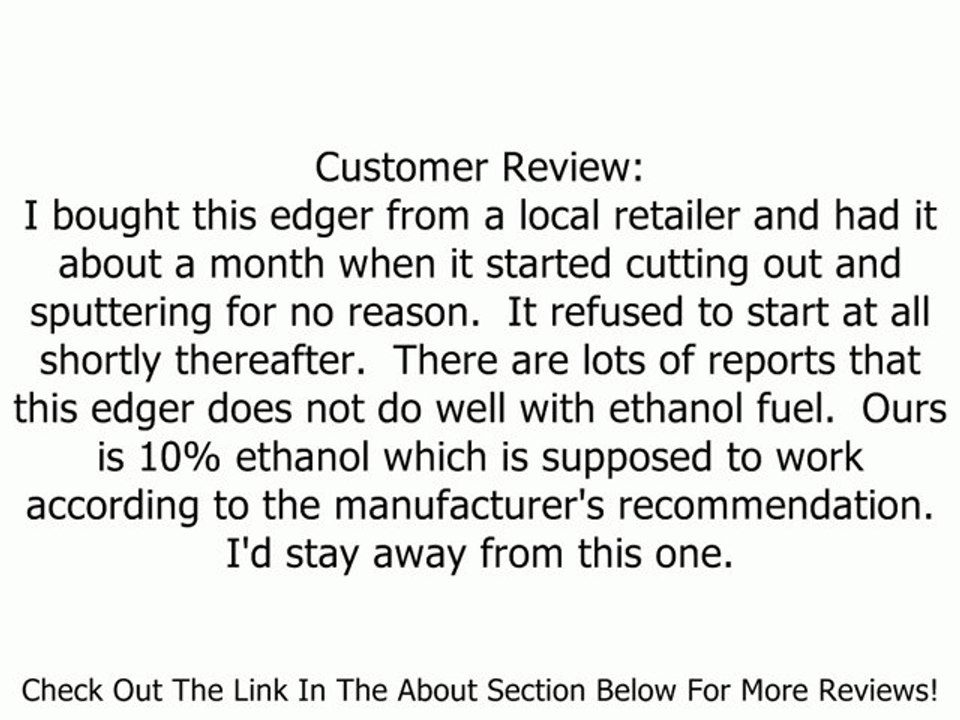 Troy-Bilt TB554 9-Inch 158cc Briggs & Stratton 500 Series Gas-Powered Lawn Edger with Curb Wheel Review