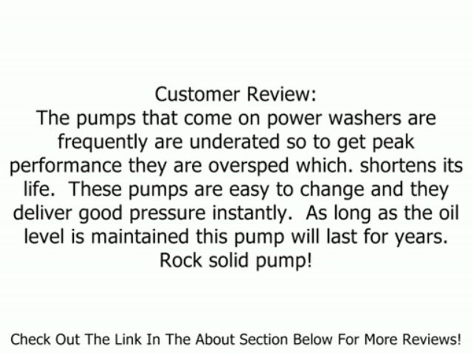 RMW2G24D Pressure Washer Pump 2400PSI, 2.0GPM AR pump Review
