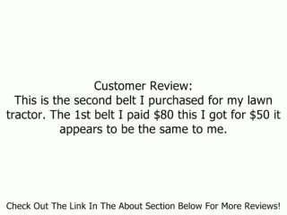 Replacement belt for John Deere M120381 Review