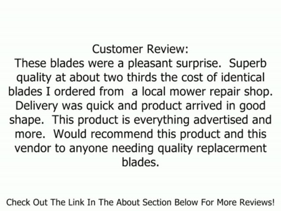 Oregon 91-531 Grasshopper High Lift Replacement Lawn Mower Blade 21-Inch Review