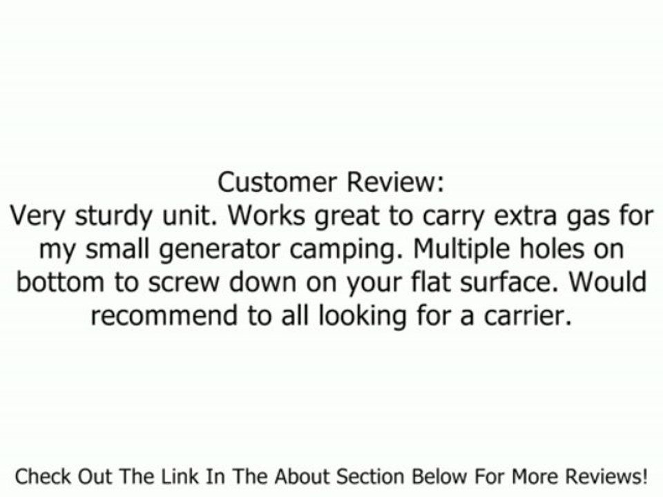 Buyers LT32 Blitz 5-Gallon Poly Gas Can Landscape Truck & Trailer Locking Rack Review