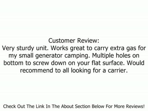 Buyers LT32 Blitz 5-Gallon Poly Gas Can Landscape Truck & Trailer Locking Rack Review