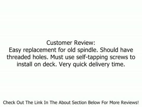 Oregon 82-516 MTD Spindle Assembly for 918-0413B Review