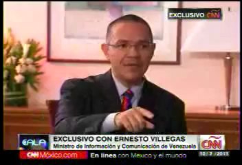 (Vídeo) Entrevista a Ernesto Villegas por Ismael Cala CNN (2/6)