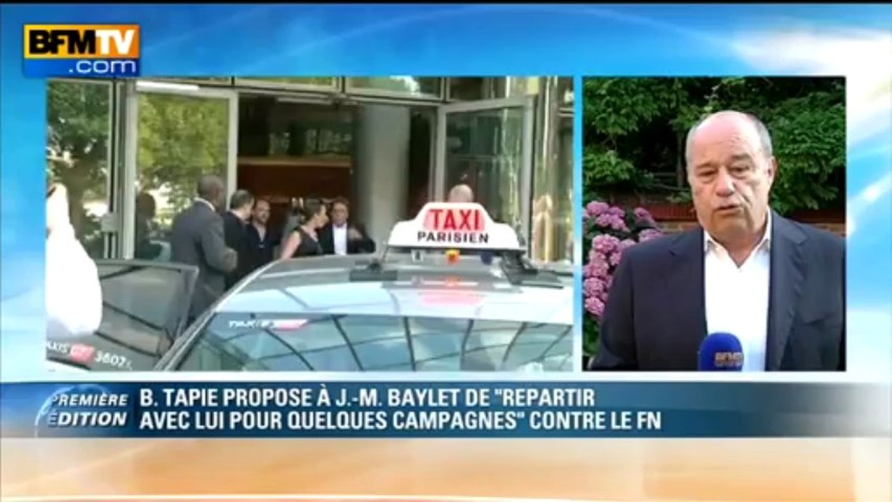 Jean-Michel Baylet: à l'heure de la transparence "il est impossible de s'afficher avec Tapie" - 11/07