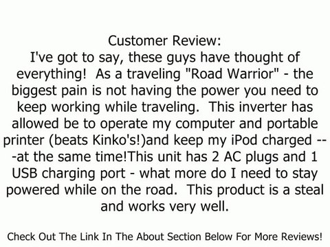 Powerline By Original Power 0900-73 200/400-Watt Slim Line Inverter with USB Charging Port Review