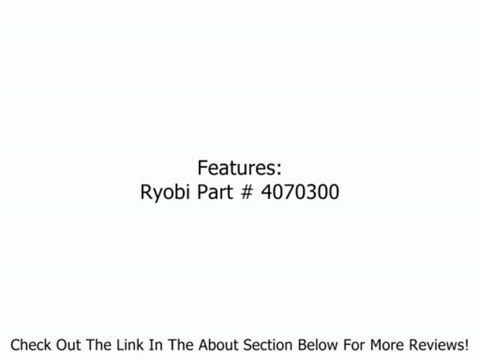 Ridgid/Ryobi Replacement Part 4070300 4070300(RAC)DUST BAG BT3000 Review