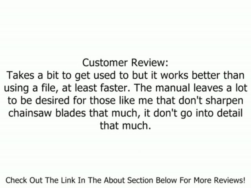 XtremepowerUS 4x1/8" Electric Chainsaw Sharpener Review