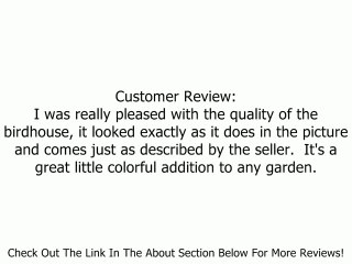 Rosso's International Fall Blossoms Retro Chic Birdhouse Review