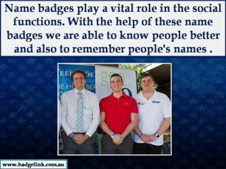 Make a Public Service Announcement with Attractive Name badge