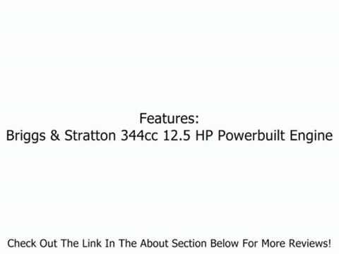 Yard Machines 13AC762F000 38-Inch 344cc 12.5 HP Powerbuilt 7-Speed Riding Lawn Mower Review