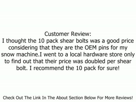 Oregon 80-740 Snow Thrower Shear Bolt For Ariens 510015, 2-Inch Length 5/16/18 Thread 1pack Review