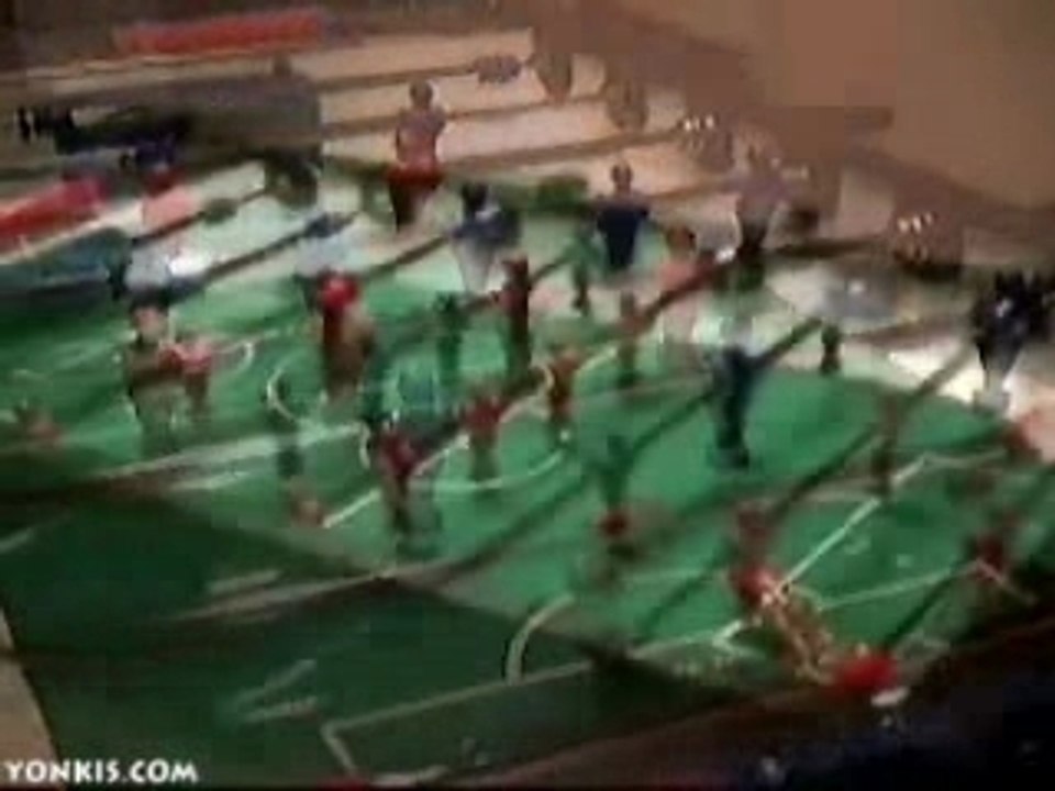 babyfoot échauffement...